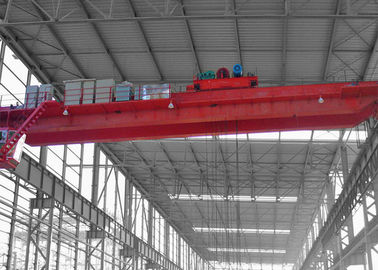 Overhead Workstation Bridge Crane Cabin Double Girder Dengan Troli 50 Ton