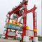 Rubber Tyred Container Gantry Crane A6 Digunakan Di Pelabuhan 30m