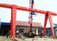Large Single Girder 10 Ton Gantry Crane Wire Rope Remote Control Untuk Pabrik Industri