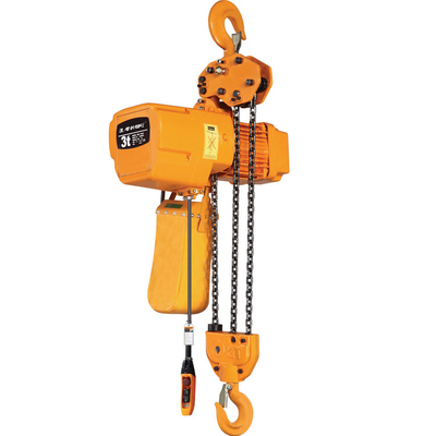 Hoist Rantai Listrik Kecil 50Hz Efisiensi Tinggi Dengan Trolley