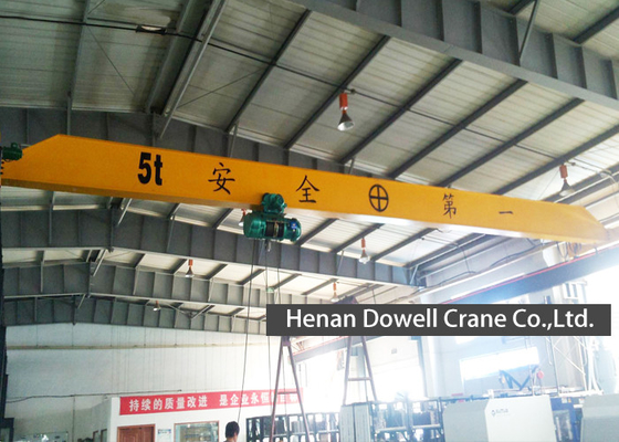 Top Running Underslung Bridge Crane Single Beam Heavy Loading