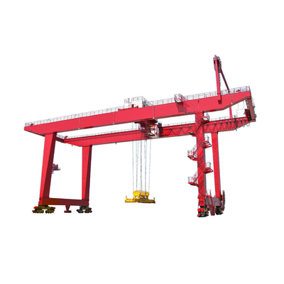 Double Girder Rail Mounted Gantry Crane Heavy Duty A Frame Lifting