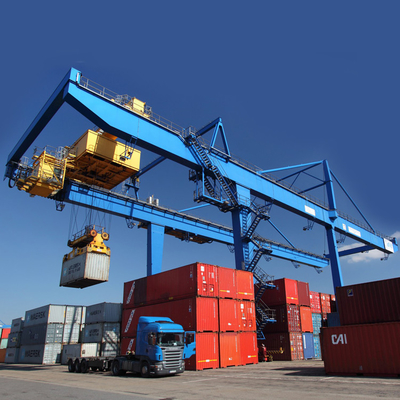 40 Foot Handling Container Gantry Crane Kapasitas Tipe RMG 34m