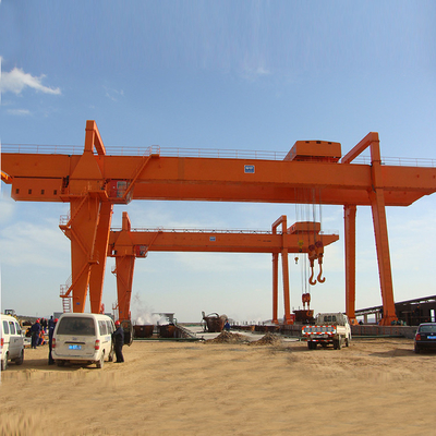 Keran Gantry Listrik Bergaris Ganda Kotak Penggunaan Industri Tipe 10 Ton 40m