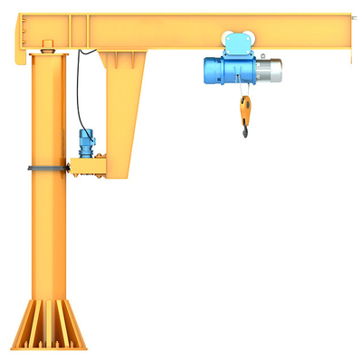 Freestanding Electric Hoisting 0-360° Slewing Jib Crane Untuk Bengkel