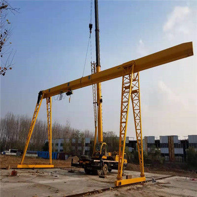 5 Ton Gudang Balok Tunggal Cantilever Gantry Crane