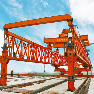 Heavy Industry Bridge Girder Meluncurkan Crane Rail Running 5m/Min
