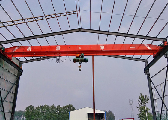 Struktur Sederhana Derek Perjalanan Overhead Girder Tunggal Dirancang untuk Pabrik
