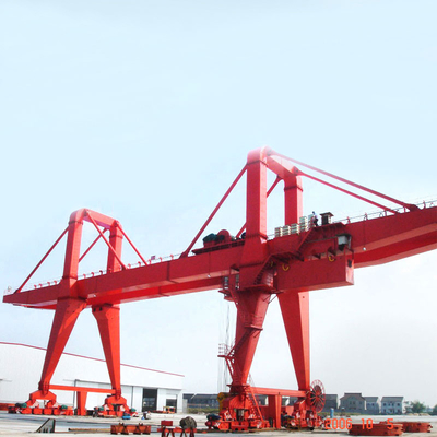 Bepergian Gantry Crane Heavy Duty Double Beam 40M/MIN