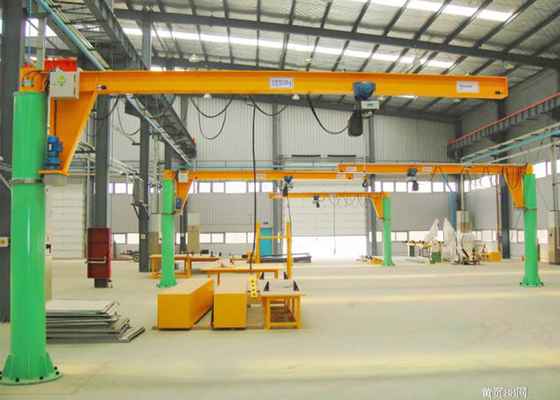 Didukung Lantai Dipasang Jib Crane Rotasi 360 Derajat Listrik A4