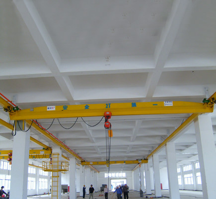 Single Beam Overhead Bridge Crane Underslung Warehouse Tinggi 6m
