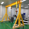 Struktur Sederhana Portable Mobile Gantry Crane Tinggi Disesuaikan