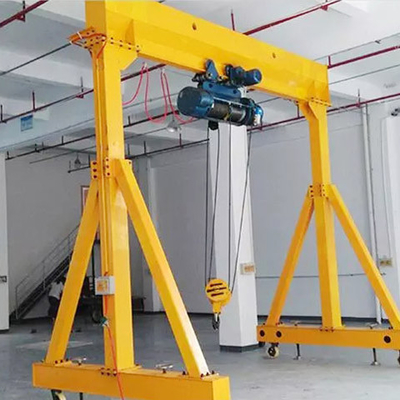 Tugas Ringan Electric Gantry Crane Portable Aluminium Dengan Hoist