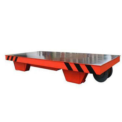 Motorized Platform Electric Transfer Cart Beban Berat Transporter Galangan Kapal 30m/Min