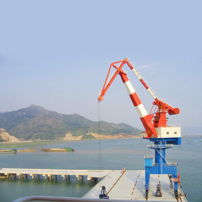 Single Jib Harbor Loading Portal Crane 380V Cabin Control 10m