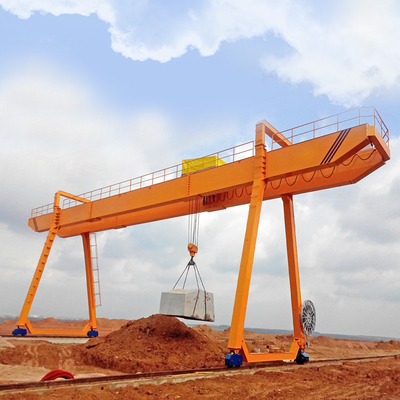 Keran Gantry Listrik Bergaris Ganda Kotak Penggunaan Industri Tipe 10 Ton 40m