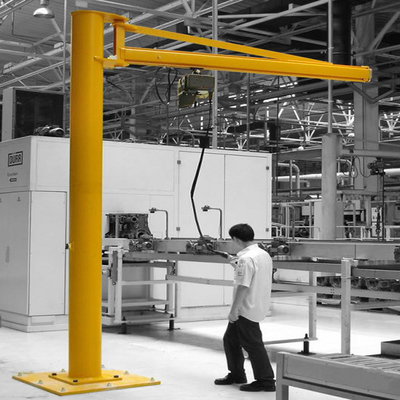 Lantai dipasang Jib Crane 360 derajat A4 Dengan Semua Ton Untuk Konstruksi