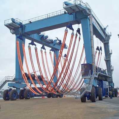 Customized All Tons Travel Lift Crane 30m Untuk Perawatan Perahu &amp; Yacht 380V