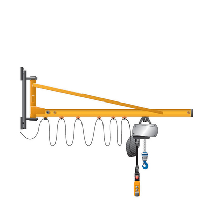 Banyak Digunakan 180 Derajat Berputar Jib Crane Dengan Remote Control