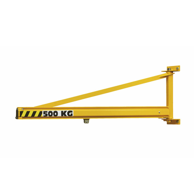 Free Standing 15 Ton Wall Mounted Jib Crane Untuk Pengangkatan Konstruksi