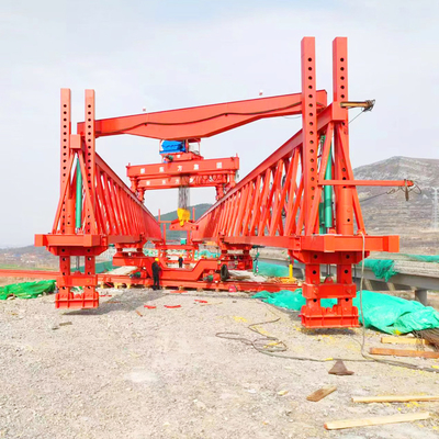 Truss Jenis Jembatan Girder Launcher Crane Baja Berkinerja Tinggi Dalam Panas