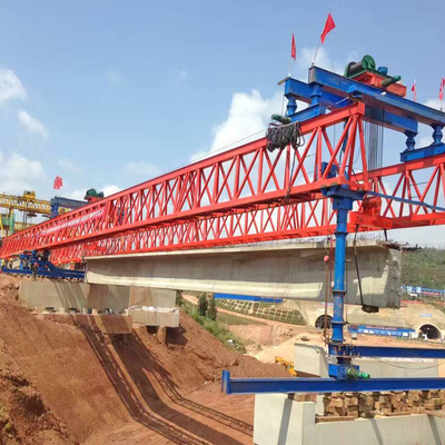 Truss Jenis Jembatan Girder Launcher Crane Baja Berkinerja Tinggi Dalam Panas
