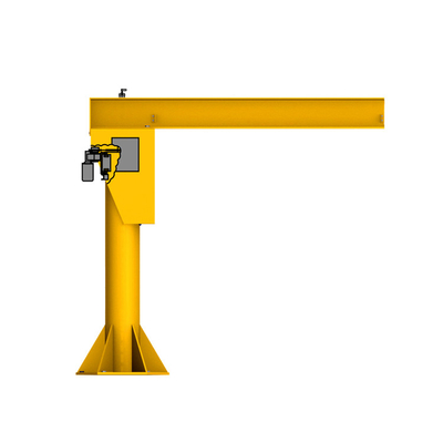 Bangunan Indoor Lifting Floor Mounted Jib Crane 2m/Min General Workshop Gunakan 0,5m/S