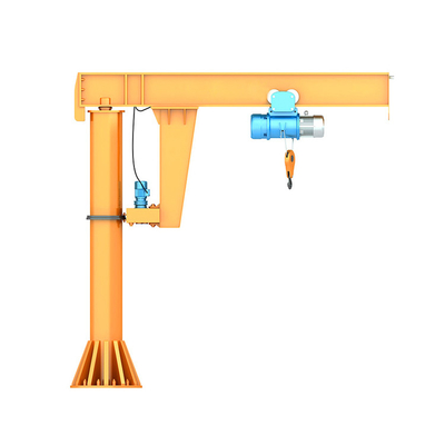 Bangunan Indoor Lifting Floor Mounted Jib Crane 2m/Min General Workshop Gunakan 0,5m/S