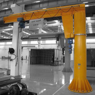 Bangunan Indoor Lifting Floor Mounted Jib Crane 2m/Min General Workshop Gunakan 0,5m/S