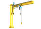 Kolom Tetap Slewing Jib Crane Manual Rotate Lifting Box Type Support Frame Design