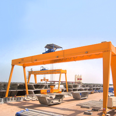 Electric Double Girder Gantry Crane Industrial Menggunakan Frame Lifting 50M/MIN
