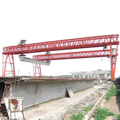 Pengangkatan kereta api berkinerja tinggi Jembatan listrik Girder Peluncuran Gantry Crane