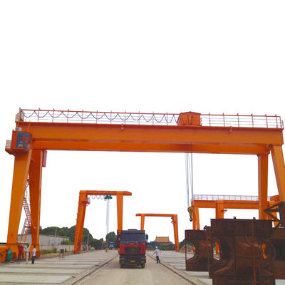 Popular Menjual Listrik Double Girder Gantry Crane Dengan Trolley Untuk Angkat